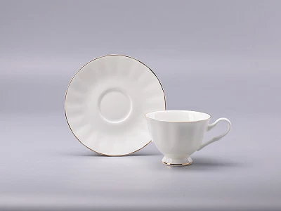 Сервиз чайный форма Нега рисунок Золотая лента, 6 персон 14 предметов, арт. 81.23019.00.1