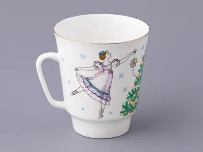 Трехпредметный комплект 165 мл форма Майская рисунок Балет Щелкунчик арт. 81.18006.00.1