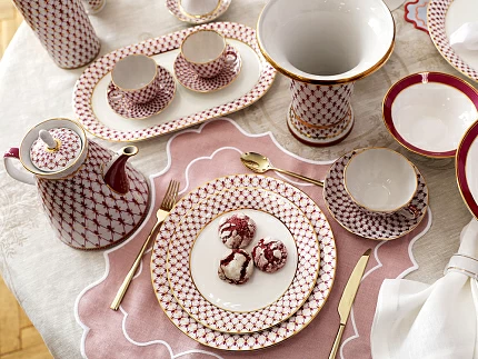 Чайник доливной 1350 мл форма Молодежная рисунок Сетка-Блюз 2 арт. 80.92728.00.1