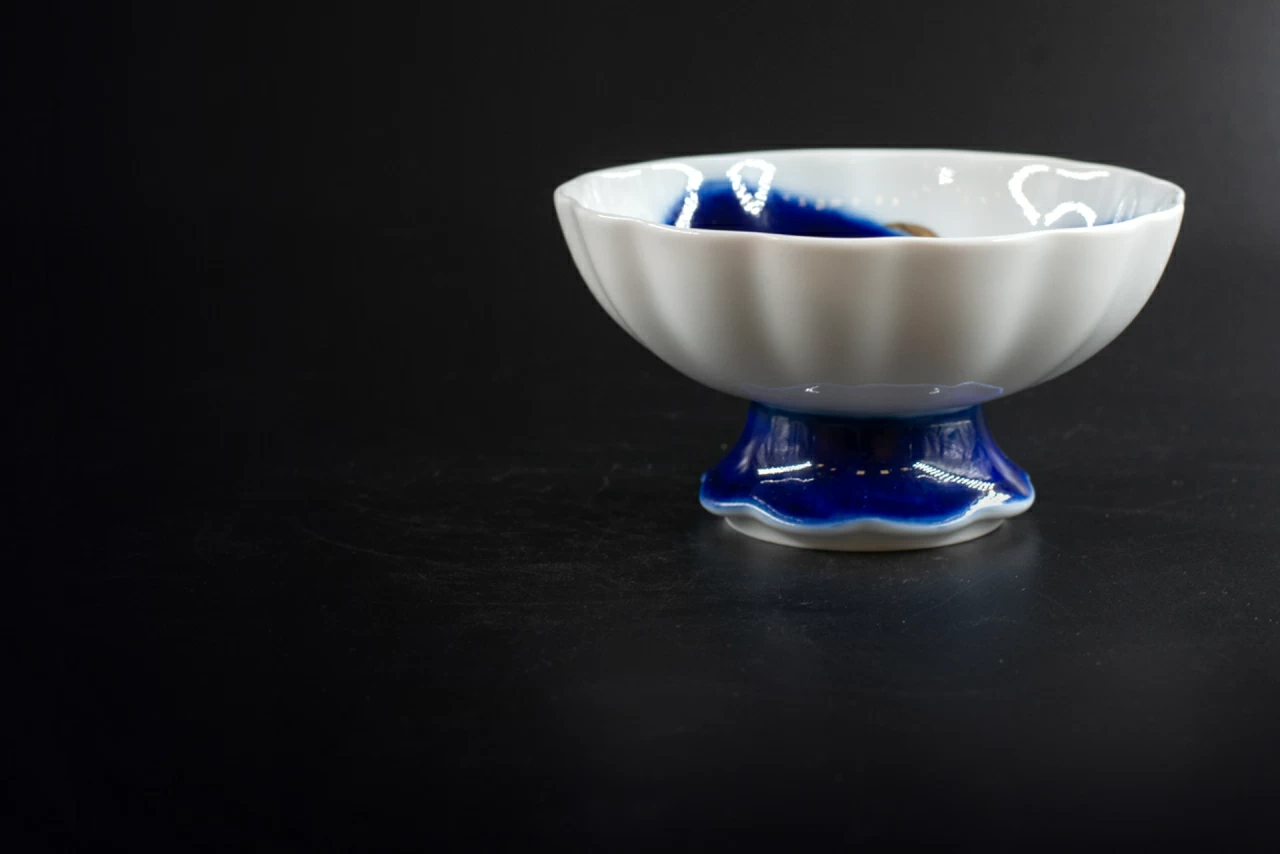 Сервиз кофейный на форме Тюльпан, Кобальтовые пятна, арт 61.20984.00.1, 