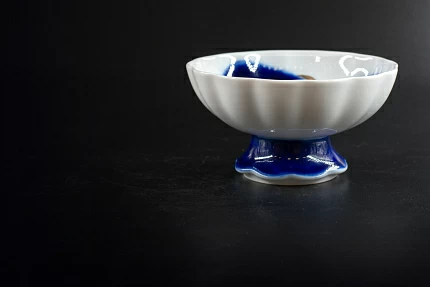 Сервиз кофейный на форме Тюльпан, Кобальтовые пятна, арт 61.20984.00.1