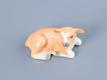 Скульптура форма Бычок-малыш рисунок Рыжий арт. 82.63993.00.1