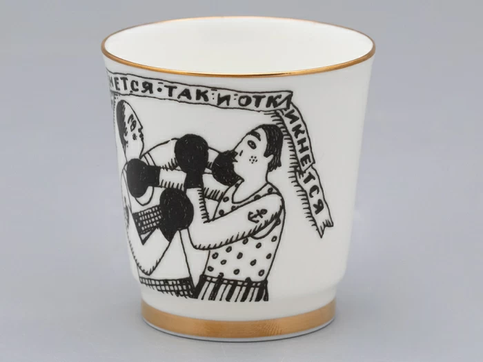 Подарочный набор стопок форма Сувенирная 1, рисунок Русская культура, арт. 81.31748.00.1, 