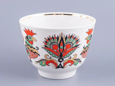 Чашка с блюдцем Подарочная Два петуха 350 мл арт. 81.10642.00.1