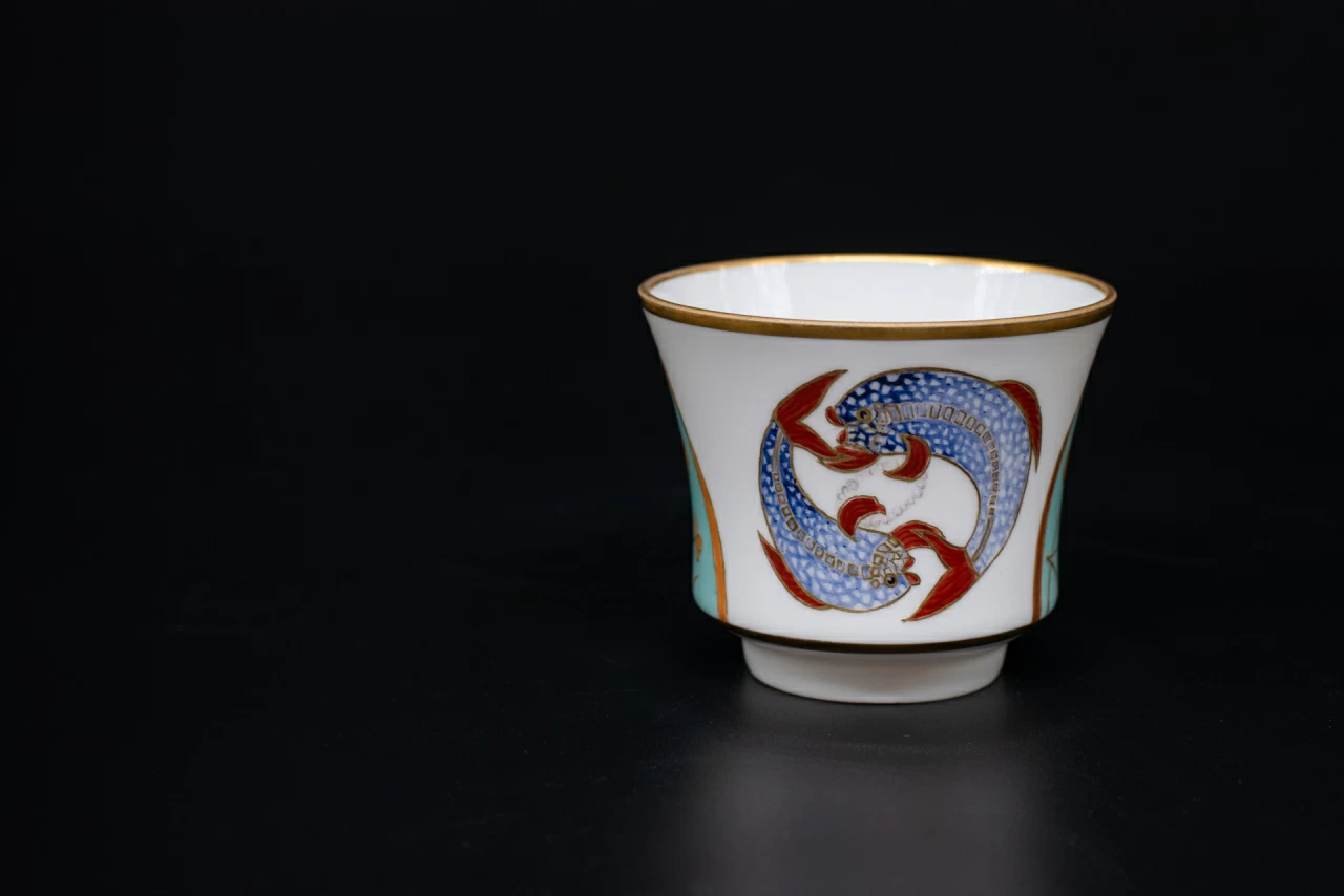 Чашка чайная 220 мл Рыбы. Знак Зодиака на форме Банкетная, арт 60.05724.00.2, 