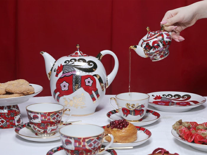 Чайник доливной Новгородский Красный конь 2450 мл арт. 80.00765.00.1, 