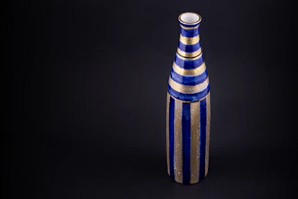 Ваза Бутыль в полоску на форме Бутыль, арт 60.08973.00.1