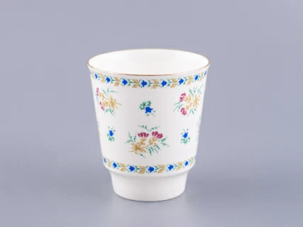 Чашка с блюдцем кофейная форма Майская рисунок Голубой колокольчик с отводкой арт. 81.14021.00.1, 