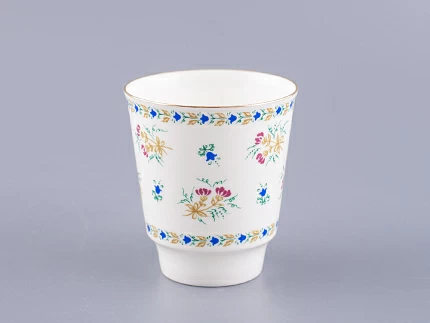 Чашка с блюдцем кофейная форма Майская рисунок Голубой колокольчик с отводкой арт. 81.14021.00.1