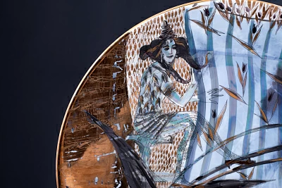 Блюдо декоративное Утро, на форме Круглая 430 мм, арт 60.13374.00.1