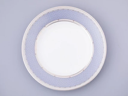 Сервиз чайный на 6 персон 21 предмет, форма Гербовая, рисунок Серебряный город, арт. 81.32583.00.1,  Сервиз чайный на 6 персон 21 предмет, форма Гербовая, рисунок Серебряный город, арт. 81.32583.00.1,