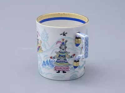 Сервиз чайный форма Гербовая рисунок Зимние забавы, 4 персоны 10 предметов арт. 81.20899.00.1