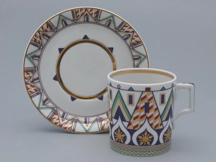 Чашка с блюдцем чайная, форма Гербовая, рисунок Великая Русь 1, арт. 81.31999.00.1, 