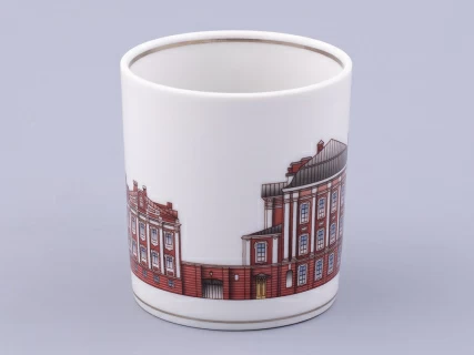 Чашка с блюдцем чайная, форма Гербовая, рисунок Серебряный город 5, арт. 81.32588.00.1,  Чашка с блюдцем чайная, форма Гербовая, рисунок Серебряный город 5, арт. 81.32588.00.1,