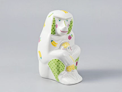 Скульптура Павиан с детенышем С желтым детенышем арт. 82.82409.00.1