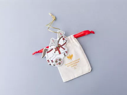 Елочные игрушки 5шт в подарочной упаковке, рисунок Гранд цирк, арт 81.34385.00.1