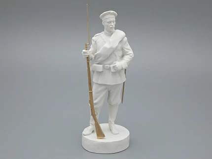 Скульптура Рядовой эпохи Александра III, в подарочной упаковке, рисунок Белый бисквит, арт 81.33430.00.1