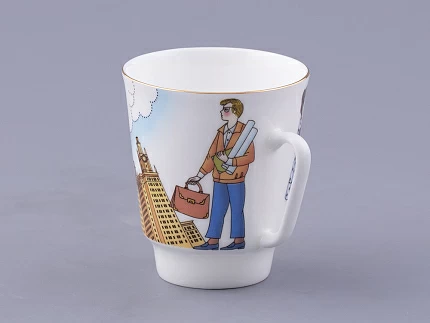 Чашка с блюдцем форма Майская рисунок Университет, арт. 81.32624.00.1 Чашка с блюдцем форма Майская рисунок Университет, арт. 81.32624.00.1