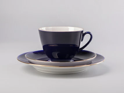 Трехпредметный комплект чайный 230 мл форма Весенняя рисунок Ночка арт. 81.11158.00.1, 