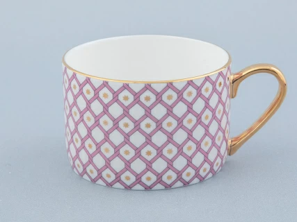 Чашка с блюдцем 250 мл форма Идиллия рисунок Астра 1 арт 81.32372.00.1, 