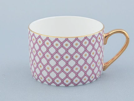 Чашка с блюдцем 250 мл форма Идиллия рисунок Астра 1 арт 81.32372.00.1