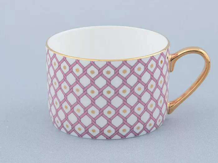 Чашка с блюдцем 250 мл форма Идиллия рисунок Астра 1 арт 81.32372.00.1, 