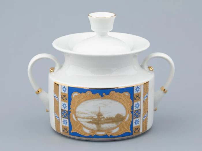 Сервиз чайный на 6 персон 21 предмет, форма Банкетная, рисунок Кронштадт, арт. 81.32240.00.1, 