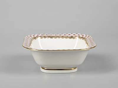 Салатник однопорционный квадратный Молодежная Сетка-Блюз арт. 80.50645.00.1