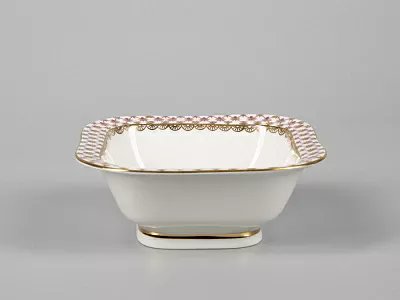 Салатник однопорционный квадратный Молодежная Сетка-Блюз арт. 80.50645.00.1