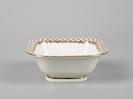 Салатник однопорционный квадратный Молодежная Сетка-Блюз арт. 80.50645.00.1, 