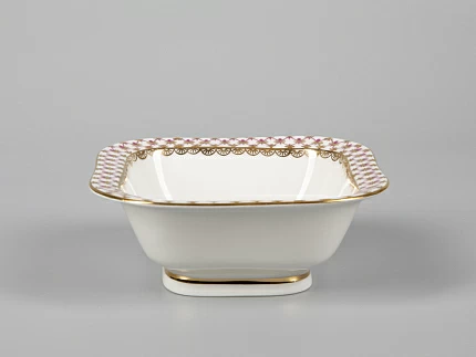 Салатник однопорционный квадратный Молодежная Сетка-Блюз арт. 80.50645.00.1 Салатник однопорционный квадратный Молодежная Сетка-Блюз арт. 80.50645.00.1