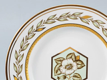 Тарелка мелкая 180 Гладкая Нефритовый фон 2 арт. 80.65697.00.1, 