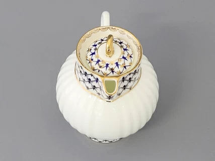 Сливочник 270 мл., форма Волна, рисунок Кобальтовая сетка 270 мл, арт. 80.06536.00.1, 