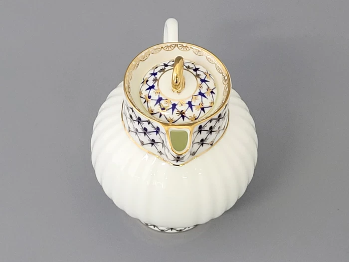 Сливочник 270 мл., форма Волна, рисунок Кобальтовая сетка 270 мл, арт. 80.06536.00.1, 