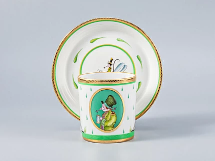 Сервиз чайный Гербовая Крысята-воришки, 6 персон 15 предметов, арт. 81.16925.00.1 Сервиз чайный Гербовая Крысята-воришки, 6 персон 15 предметов, арт. 81.16925.00.1