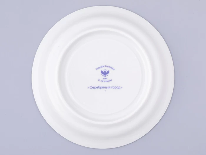 Чашка с блюдцем чайная, форма Гербовая, рисунок Серебряный город 1, арт. 81.32584.00.1, 
