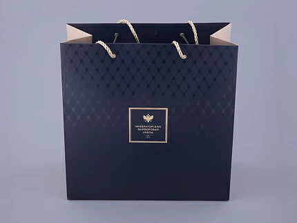 Подарочный пакет малый 300х140х300 мм Синий арт. 14.20024.02