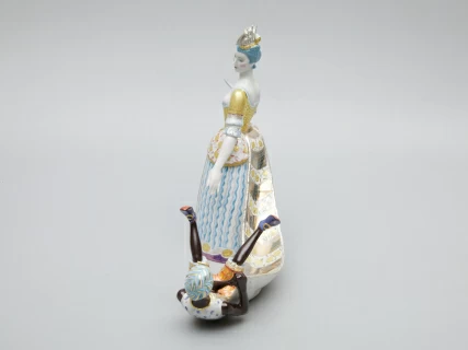 Скульптура Дама с арапчонком Петровская Ассамблея арт. 82.51222.00.1,  Скульптура Дама с арапчонком Петровская Ассамблея арт. 82.51222.00.1,