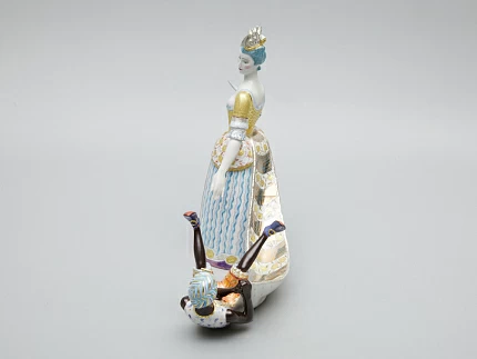 Скульптура Дама с арапчонком Петровская Ассамблея арт. 82.51222.00.1 Скульптура Дама с арапчонком Петровская Ассамблея арт. 82.51222.00.1