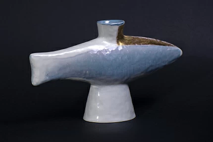 Подсвечник Атмосферные явления на форме Рыба малый размер арт 60.15868.00.1