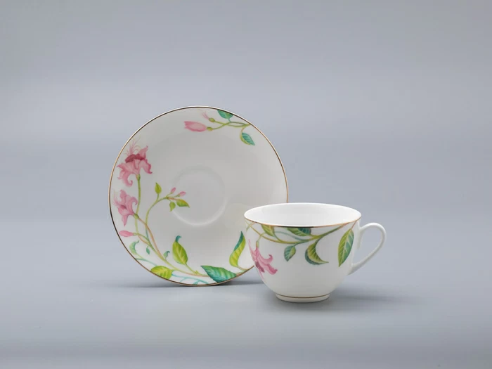 Чашка с блюдцем форма Весенняя 2 рисунок Сад мечты арт. 81.30688.00.1,  Чашка с блюдцем форма Весенняя 2 рисунок Сад мечты арт. 81.30688.00.1,