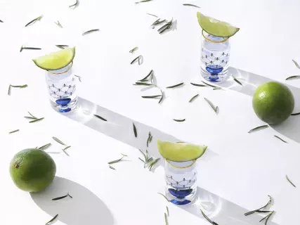 Набор из 4-х стопок для водки Кобальтовая сетка арт. 14.11006.07, 