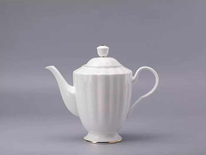 Сервиз чайный форма Нега рисунок Золотая лента, 6 персон 14 предметов, арт. 81.23019.00.1, 