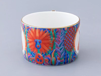 Чашка с блюдцем чайная в подарочной упаковке, форма Идиллия, рисунок Единорог, арт. 81.34423.00.1