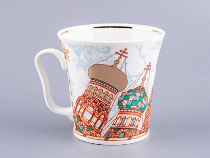 Бокал с блюдцем 360 мл форма Ленинградский рисунок Храм Спас-на-Крови арт. 81.15553.00.1