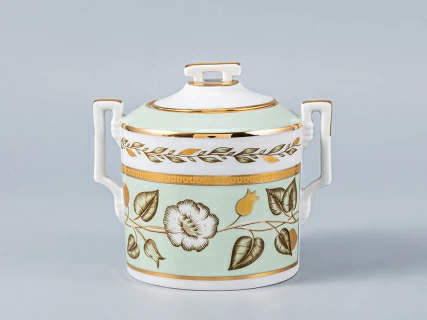 Сервиз чайный форма Гербовая рисунок Нефритовый фон, 6 персон 20 предметов, арт. 81.20900.00.1, 