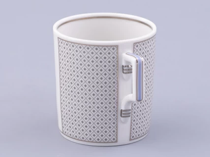 Чашка с блюдцем чайная, форма Гербовая, рисунок Серебряный город 6, арт. 81.32589.00.1, 