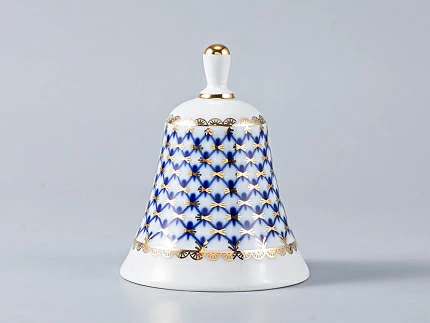 Колокольчик средний размер Московский "Кобальтовая сетка"  арт.  80.07118.00.1 Колокольчик средний размер Московский "Кобальтовая сетка"  арт.  80.07118.00.1