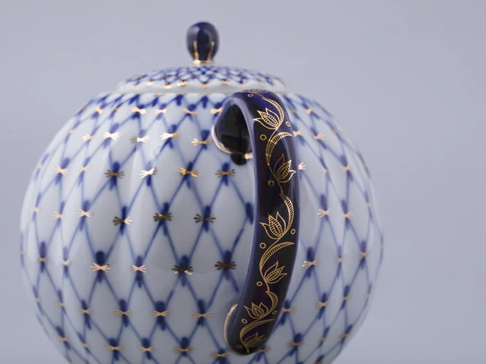 Чайник доливной Тюльпан Кобальтовая сетка 2000 мл арт. 80.00232.00.1, 