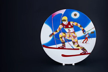 Декоративная тарелка Горные Лыжи на форме Extra Vatel, арт 60.07694.00.5